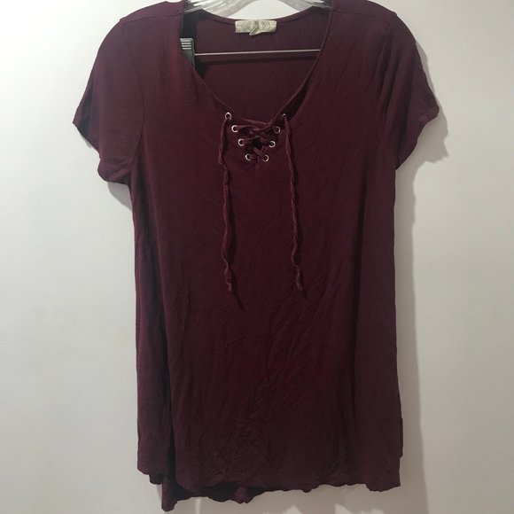 Maroon Tunic Shirt - Picture 1 of 4